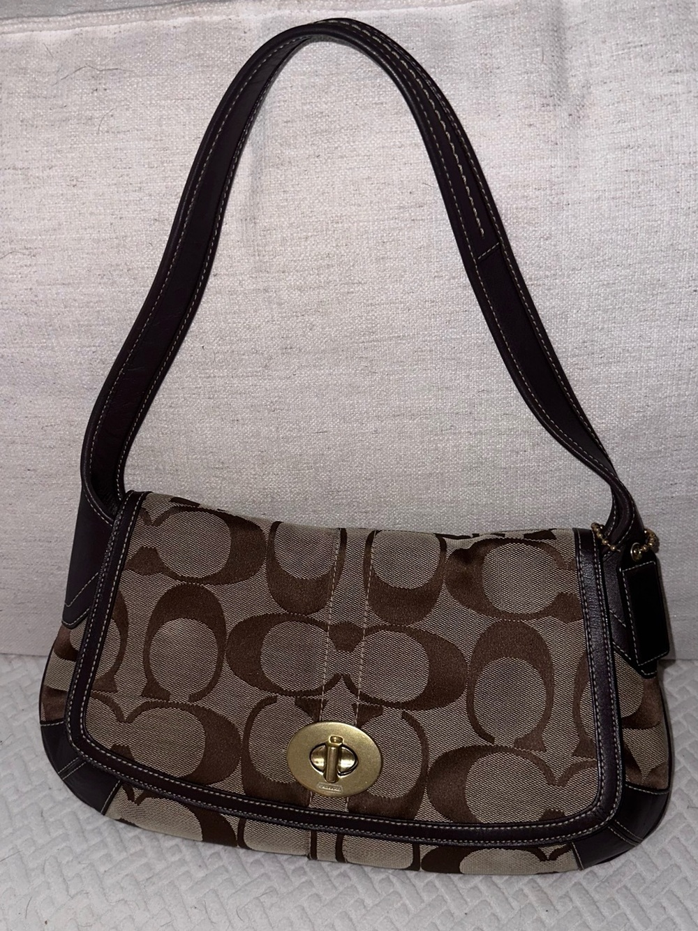 vintage Y2K coach ergo turnlock flap shoulder bag